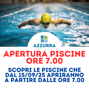 Apertura Piscine Ore 7.00