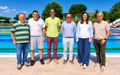 Piscina di Gubbio, inaugurati i nuovi spogliatoi estivi